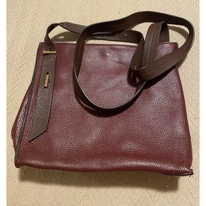 ❌sold❌Thacker Brown Pebble Leather Gold Tone Hardware Shoulder Crossbody Bag